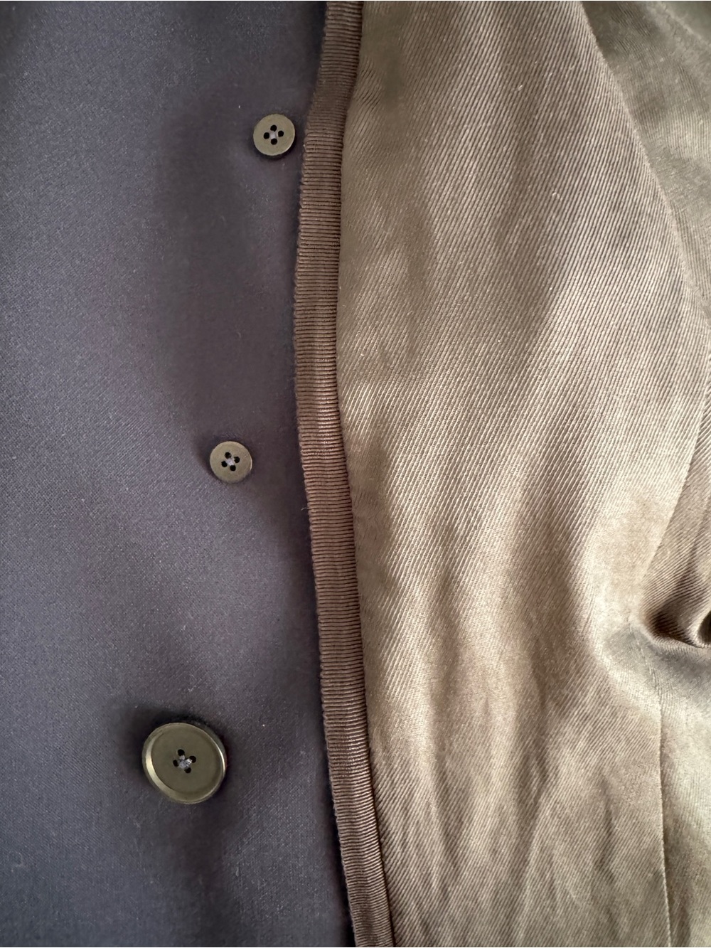 Veronica Beard Navy Double-Breasted Blazer with Gold Buttons - Picture 5 of 7